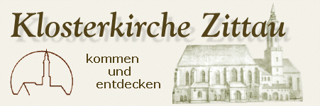 Klosterkirche mit Logo